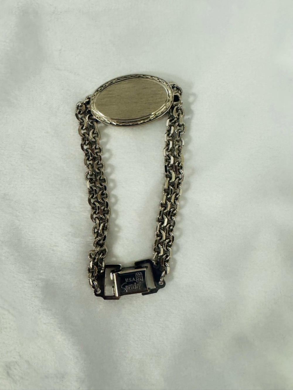 Speidel ID Bracelet with Double Chain